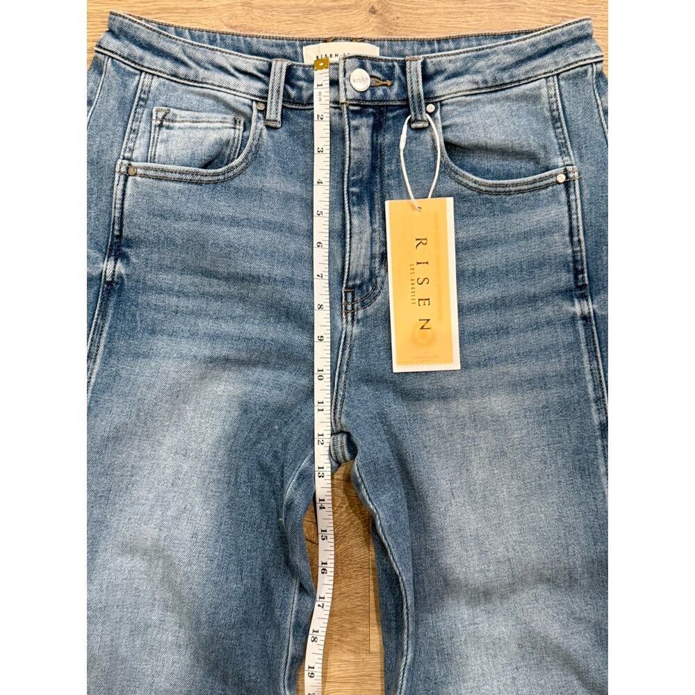 Risen Jeans - High-Rise Boyfriend Cuffed Barrel Jeans Womens Size 11/30 RDP5901 - Picture 7 of 11